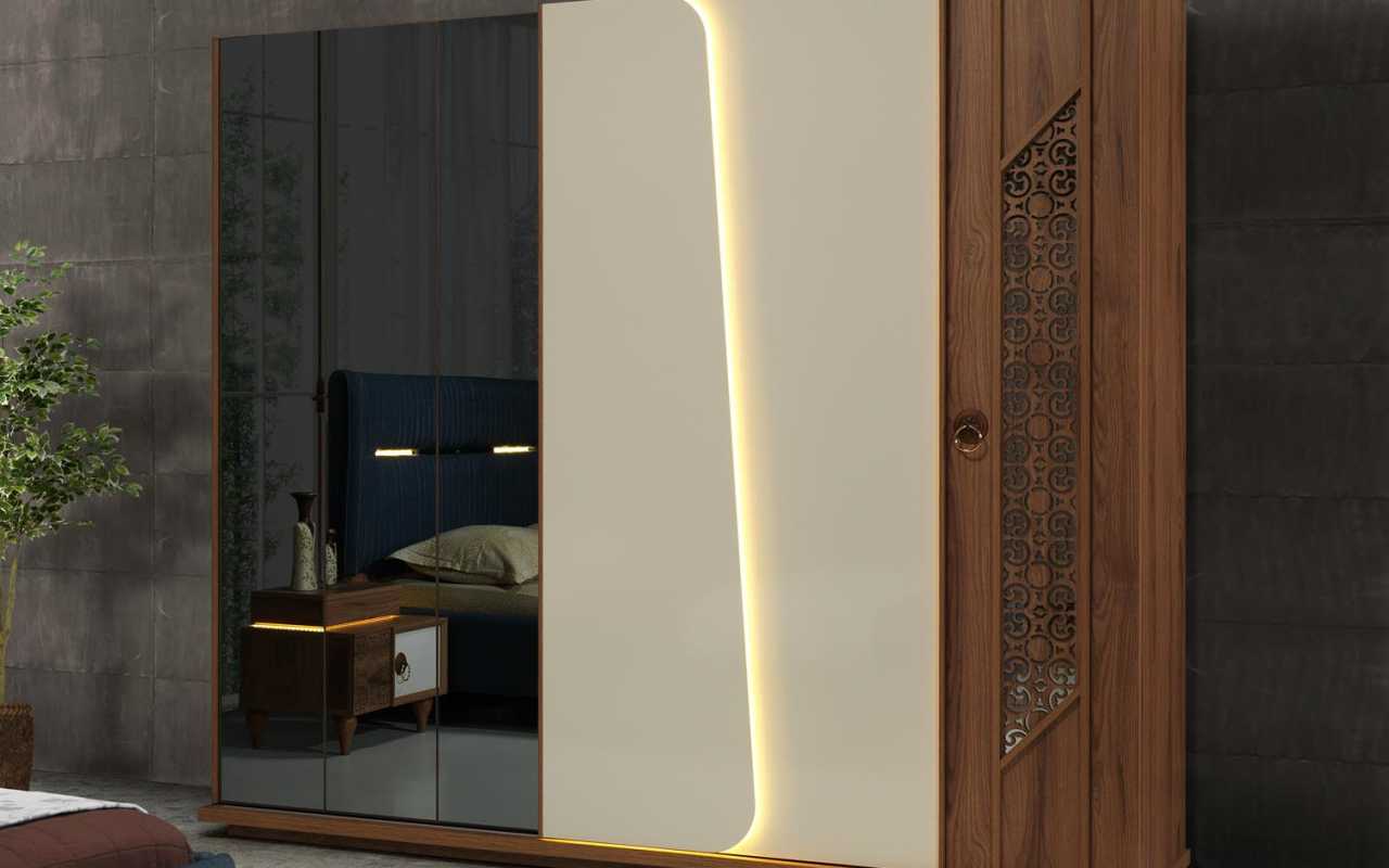 Armoire Marron Mobilier de Luxe Italien Mobilier Chambre